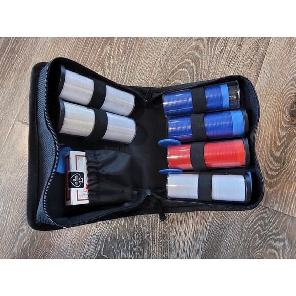 Bicycle Poker‎ Chip Set with Carry Case Deck of Cards Gambling #4 - Picture 2 of 3